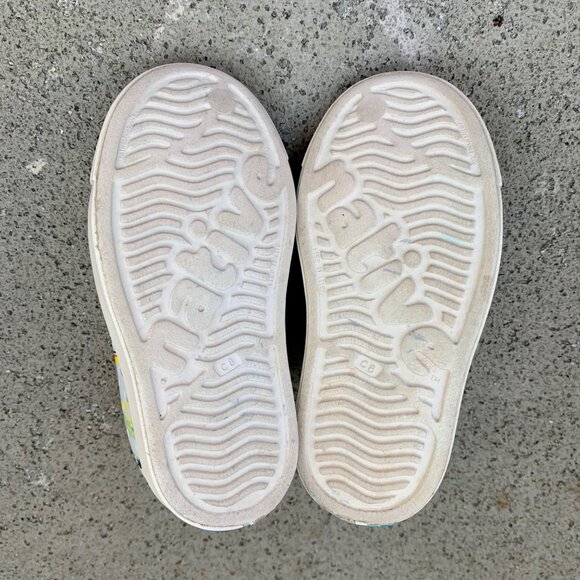 NATIVE Jefferson Paint Splash Shoes Kids 8 C8 Sneaker Natives Blue Slip On Shoe - Picture 7 of 8